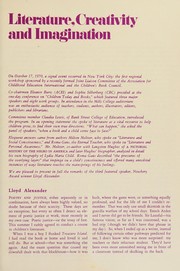 Cover of Literature, creativity, and imagination by Monroe D. Cohen