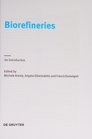 Cover of Biorefineries by Michele Aresta