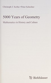 Front cover of 5000 Years of Geometry by Christoph J. Scriba