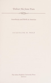 Front cover of Deliver me from pain by Jacqueline H. Wolf