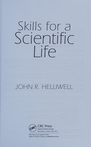 Front cover of Skills for a scientific life by John R. Helliwell