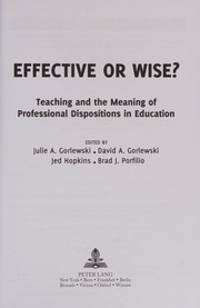 Cover of Effective or Wise? by Julie A. Gorlewski