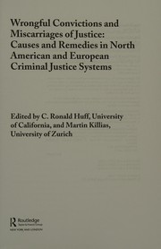 Front cover of Wrongful Convictions and Miscarriages of Justice by C. Ronald Huff