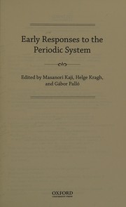 Front cover of Early Responses to the Periodic System by Masanori Kaji