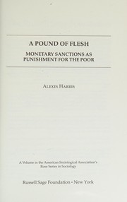 Front cover of Pound of Flesh by Alexes Harris