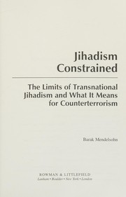 Cover of Jihadism Constrained by Barak Mendelsohn