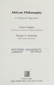 Front cover of African philosophy by Parker English