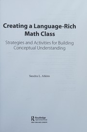 Cover of Creating a Language-Rich Math Class by Sandra L. Atkins