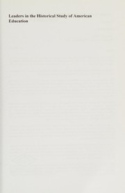 Front cover of Leaders in the Historical Study of American Education by Wayne J. Urban