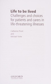 Cover of Life to Be Lived by Catherine Proot