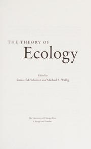 Front cover of The theory of ecology by Samuel M. Scheiner