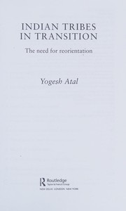 Cover of Indian Tribes in Transition by Yogesh Atal