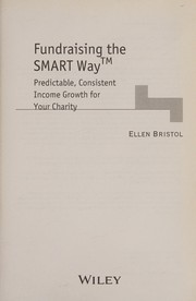 Front cover of Fundraising the Smart Way by Ellen Bristol