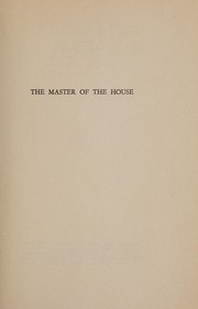 Front cover of The master of the house by Radclyffe Hall