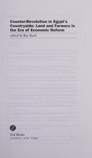 Front cover of Counter-revolution in Egypt's countryside by Ray Bush