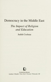 Front cover of Democracy in the Middle East by Judith Cochran