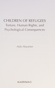 Cover of Children of Refugees by Aida Alayarian