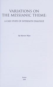 Cover of Variations on the messianic theme by Marion Wyse