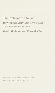Cover of The evolution of a nation by Daniel Berkowitz