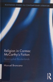 Front cover of Religion in Cormac Mccarthy's Fiction by Manuel Broncano