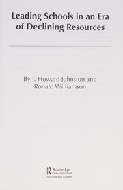 Front cover of Leading Schools in an Era of Declining Resources by J. Howard Johnston