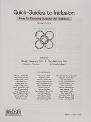 Front cover of Quick-guides to inclusion by Michael F. Giangreco