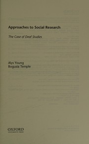 Front cover of Approaches to Social Research by Alys Young