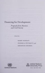 Cover of Financing for development by Barry Herman