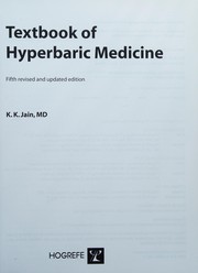 Front cover of Textbook of hyperbaric medicine by K. K. Jain
