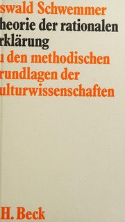 Cover of Theorie der rationalen Erklärung by Oswald Schwemmer