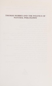 Cover of THOMAS HOBBES AND THE POLITICS OF NATURAL PHILOSOPHY by STEPHEN J. FINN
