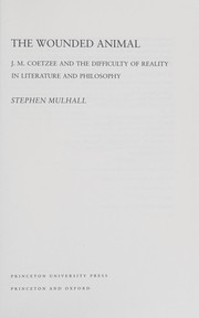 Cover of The wounded animal by Stephen Mulhall