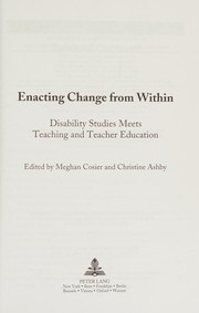 Cover of Enacting Change from Within by Meghan Cosier