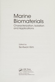 Front cover of Marine Biomaterials by Se-Kwon Kim