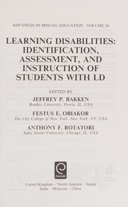 Cover of Learning Disabilities by Jeffrey P. Bakken