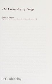 Front cover of The chemistry of fungi by James Ralph Hanson