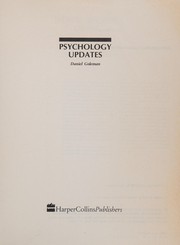 Cover of Psychology Updates by Daniel Goleman