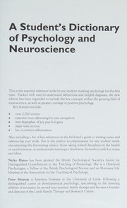 Cover of Student's Dictionary of Psychology and Neuroscience by Nicky Nicky Hayes