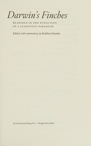 Front cover of Darwin's finches by Kathleen Donohue
