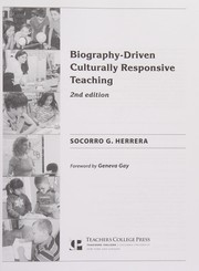 Cover of Biography-Driven Culturally Responsive Teaching by Socorro G. Herrera