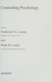 Front cover of Counseling psychology by Frederick T. L. Leong