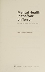 Front cover of Mental health in the war on terror by Neil Krishan Aggarwal