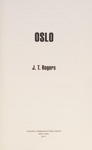 Cover of Oslo by J. T. Rogers