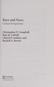 Front cover of Race and news by Christopher P. Campbell
