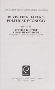 Front cover of Revisiting Hayek's Political Economy by Christopher J. Coyne