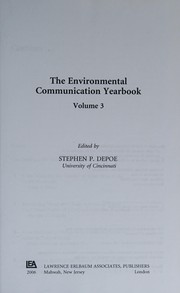 Front cover of The environmental communication yearbook by Stephen P. Depoe