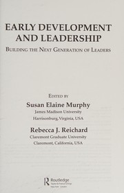 Cover of Early development and leadership by Susan E. Murphy