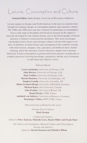 Cover of Histories of leisure by Rudy Koshar