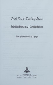Front cover of South Asia and Disability Studies by Shridevi Rao