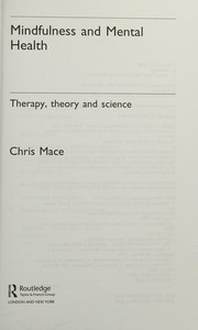 Cover of Mindfulness and mental health by Chris Mace